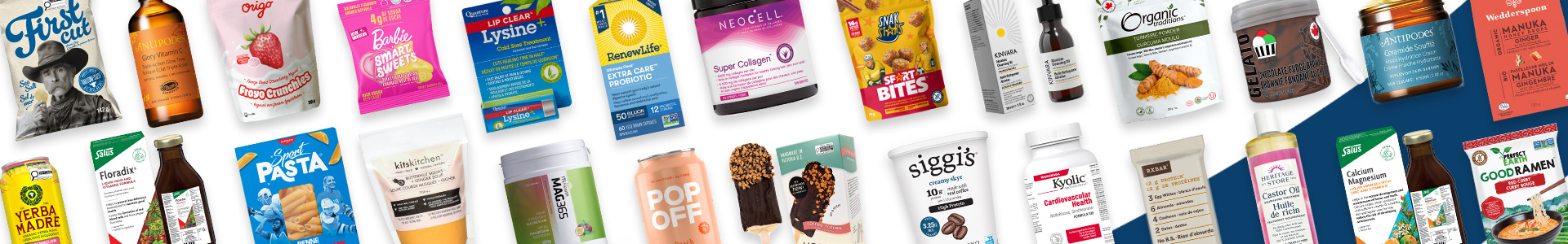 Purity Life Brands Page Banner Showing Images of the Products Purity Life Carries