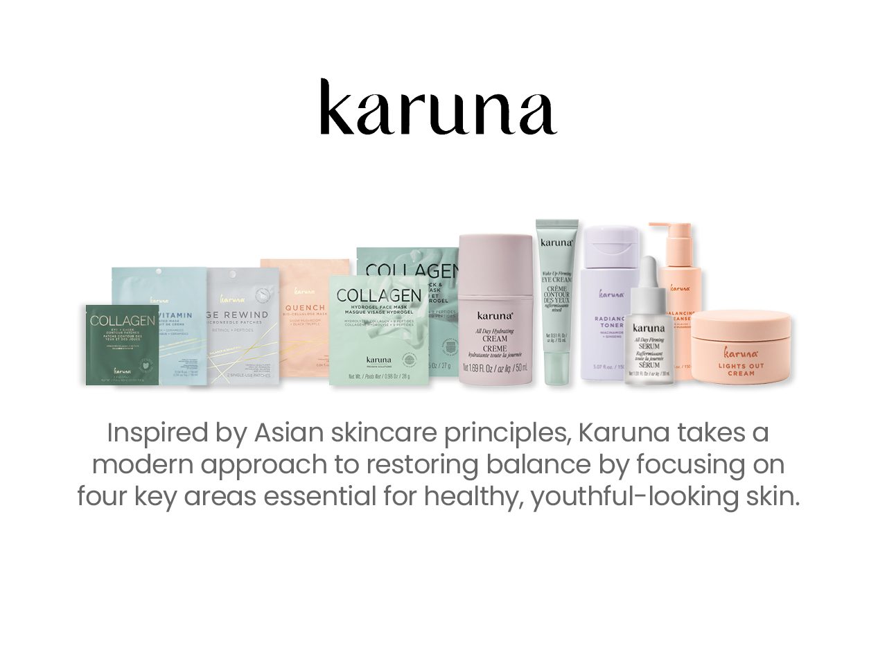 New to Purity Life Karuna Brand - Inspired by Asian skincare principles, Karuna takes a modern approach to restoring balance for healthy, youthful-looking skin